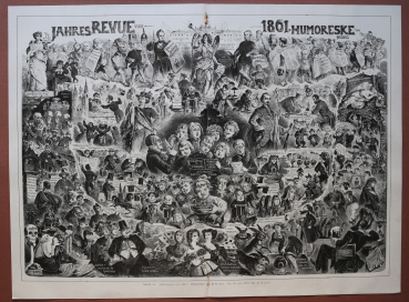 Kunst Druck H König 1909 Humoreske Jahresrevue von 1861 Abbild 20 Nr 966 1862 Bd 38 S 9 10